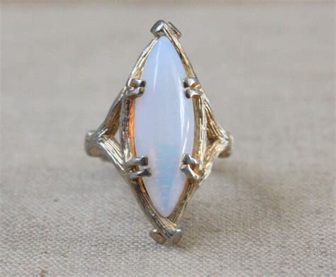 Lunar spell opal ring